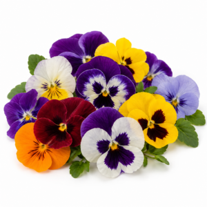 Flores comestibles pensamientos